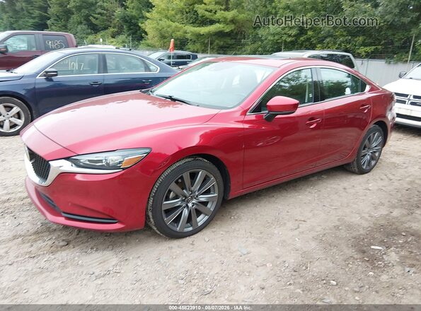 JM1GL1VM0M1608043 2021 MAZDA 6 Бордовый Передняя левая четверть