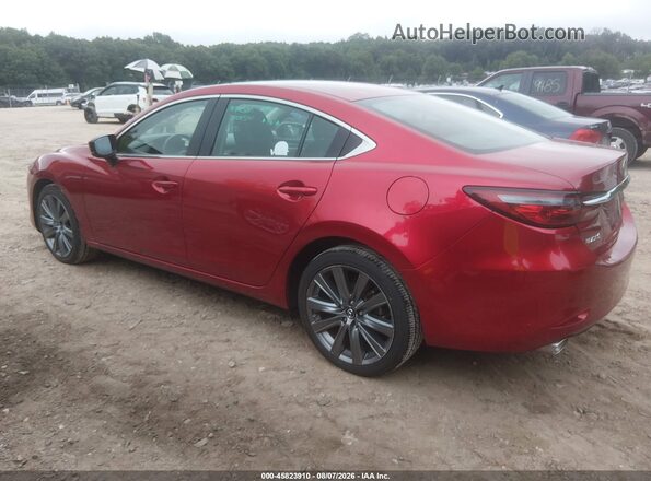 JM1GL1VM0M1608043 2021 MAZDA 6 Бордовый Задняя левая четверть