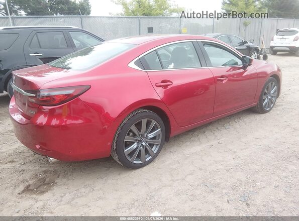 JM1GL1VM0M1608043 2021 MAZDA 6 Бордовый Задняя правая четверть