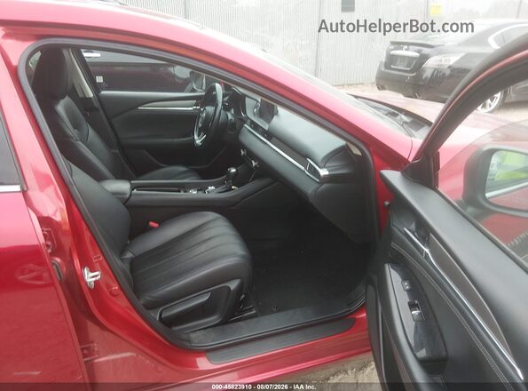 JM1GL1VM0M1608043 2021 MAZDA 6 Бордовый Вид салона спереди