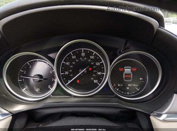 JM1GL1VM1K1501290 2019 MAZDA 6 White Vista de los asientos traseros
