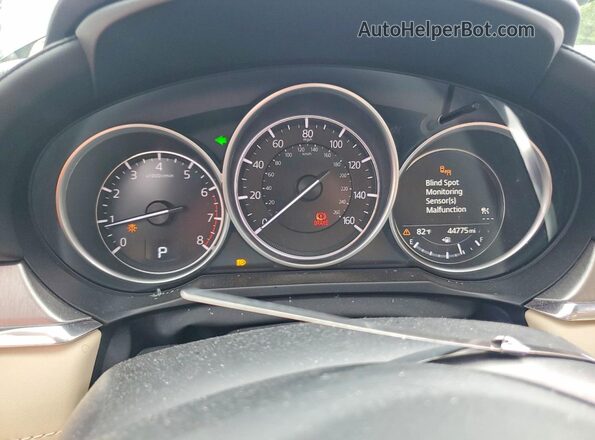 JM1GL1VM1K1504898 2019 MAZDA 6 Blue Widok zestawu wskaźników