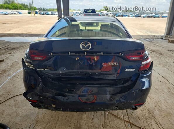 JM1GL1VM2J1303039 2018 MAZDA 6 Blue Вид ззаду