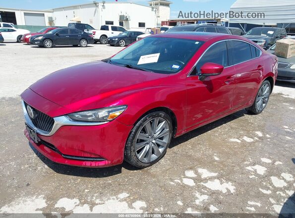 JM1GL1VM4J1317637 2018 MAZDA 6 Red Передня ліва чверть