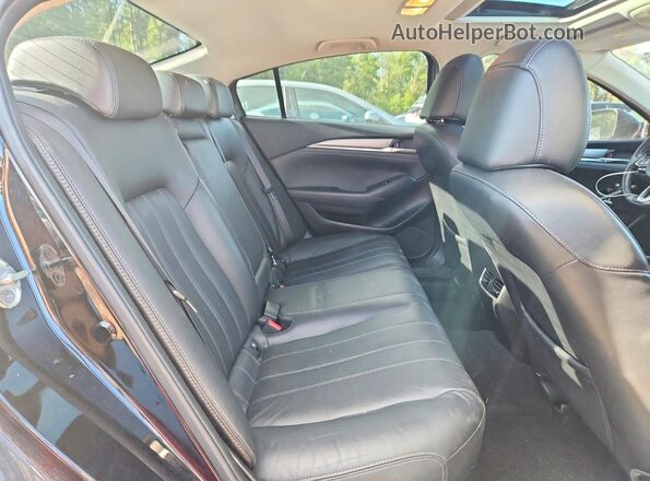 JM1GL1VM4L1522720 2020 MAZDA 6 Black უკანა სავარძლების ხედი