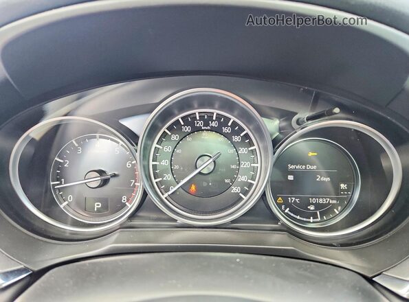 JM1GL1VM4L1522720 2020 MAZDA 6 Black ხელსაწყოთა პანელის ხედი