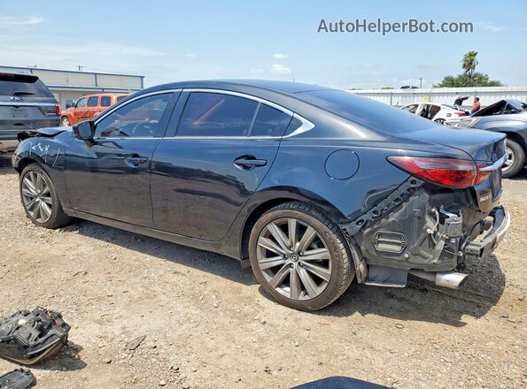 JM1GL1VM4M1605498 2021 MAZDA 6 Черный Задняя левая четверть