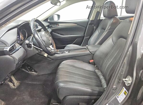 JM1GL1VM9L1516301 2020 MAZDA 6 Gray Widok wnętrza z przodu