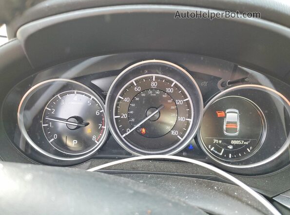 JM1GL1VMXJ1329386 2018 MAZDA 6 White Instrument cluster view