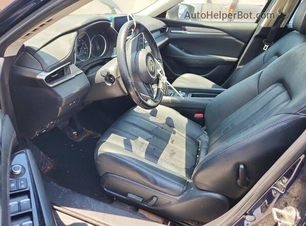 JM1GL1VMXK1503863 2019 MAZDA 6 Blue წინა სალონის ხედი