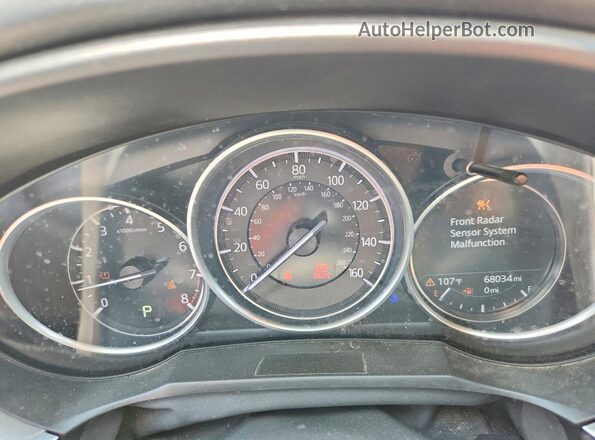 JM1GL1VMXK1503863 2019 MAZDA 6 Blue ხელსაწყოთა პანელის ხედი
