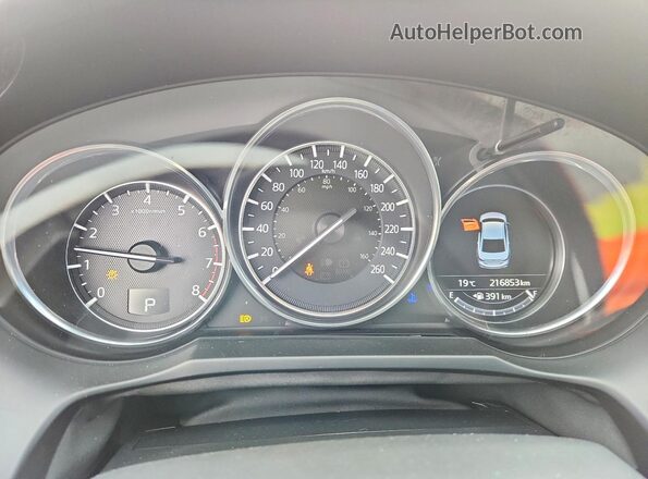 JM1GL1W50H1101057 2017 MAZDA 6 Black Instrument cluster view
