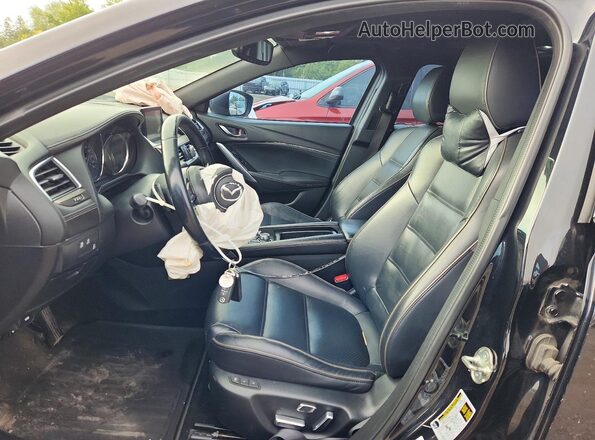 JM1GL1W50H1101057 2017 MAZDA 6 Black Front interior view
