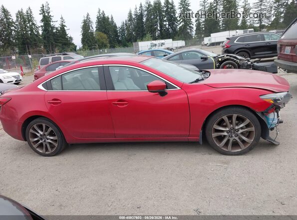 JM1GL1W50H1106324 2017 MAZDA 6 Red Սալոնի հետևի տեսք