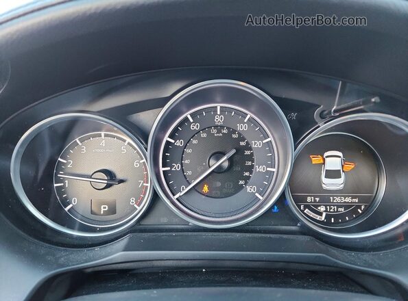JM1GL1W50H1154504 2017 MAZDA 6 White Вид щитка приладів