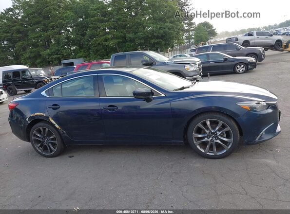 JM1GL1W53H1105961 2017 MAZDA 6 Blue უკანა სალონის ხედი