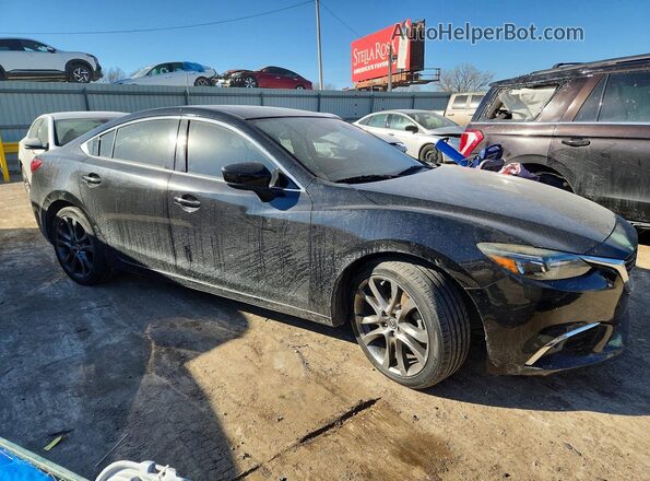 JM1GL1W56H1145418 2017 MAZDA 6 Black Передня права чверть