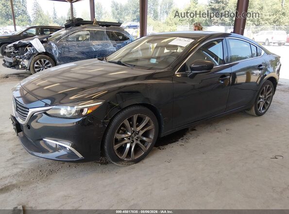 JM1GL1W59H1119654 2017 MAZDA 6 Black Vista tres cuartos delantera izquierda