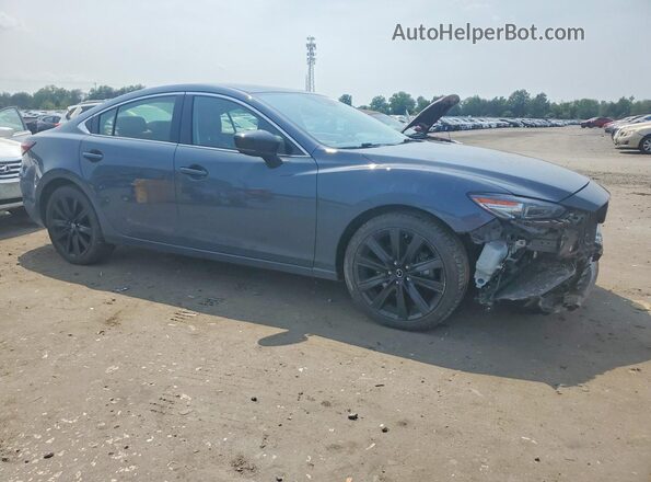 JM1GL1WY0M1608433 2021 MAZDA 6 Синий Передняя правая четверть