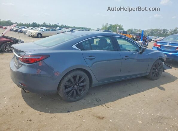 JM1GL1WY0M1608433 2021 MAZDA 6 Синий Задняя правая четверть