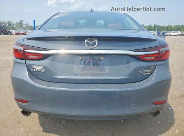 JM1GL1WY0M1608433 2021 MAZDA 6 Синий Вид сзади