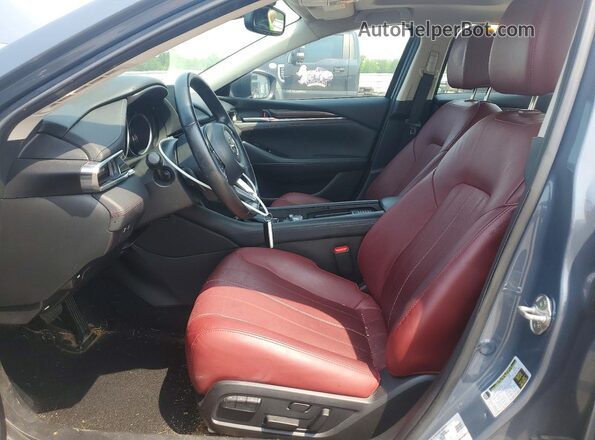JM1GL1WY0M1608433 2021 MAZDA 6 Синий Вид салона спереди