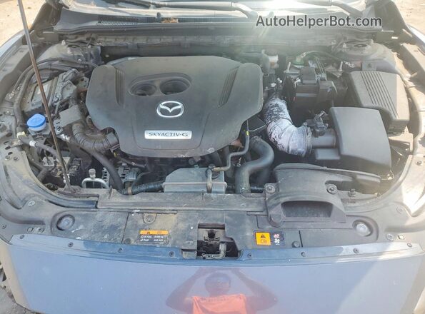 JM1GL1WY0M1608433 2021 MAZDA 6 Синий Вид задней части салона