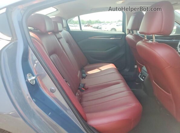 JM1GL1WY0M1608433 2021 MAZDA 6 Синий Вид задних сидений