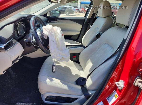 JM1GL1WY4J1328753 2018 MAZDA 6 Red წინა სალონის ხედი