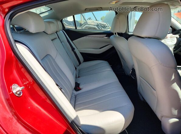 JM1GL1WY4J1328753 2018 MAZDA 6 Red უკანა სავარძლების ხედი