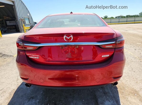 JM1GL1WY4J1328753 2018 MAZDA 6 Red უკანა ხედი