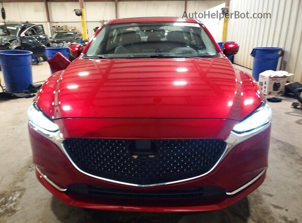 JM1GL1WY7J1334997 2018 MAZDA 6 Red წინა ხედი