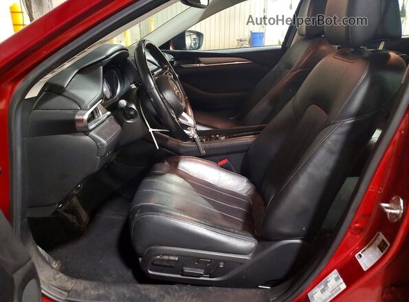 JM1GL1WY7J1334997 2018 MAZDA 6 Red წინა სალონის ხედი