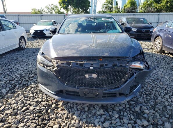 JM1GL1WY8M1610110 2021 MAZDA 6 Gray Դիմացի տեսք