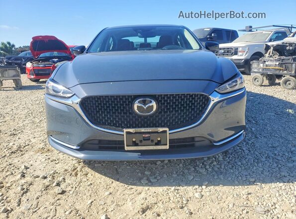 JM1GL1WY9M1610391 2021 MAZDA 6 Gray Front view