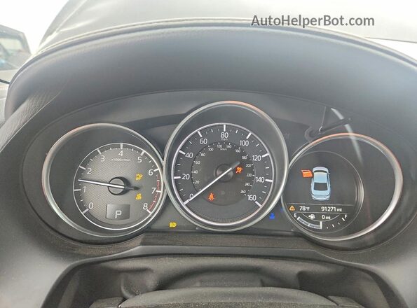 JM1GL1X51H1143641 2017 MAZDA 6 Blue Vista del cuadro de instrumentos
