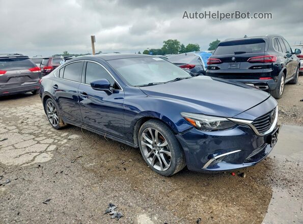 JM1GL1X51H1143641 2017 MAZDA 6 Blue Delantero derecho