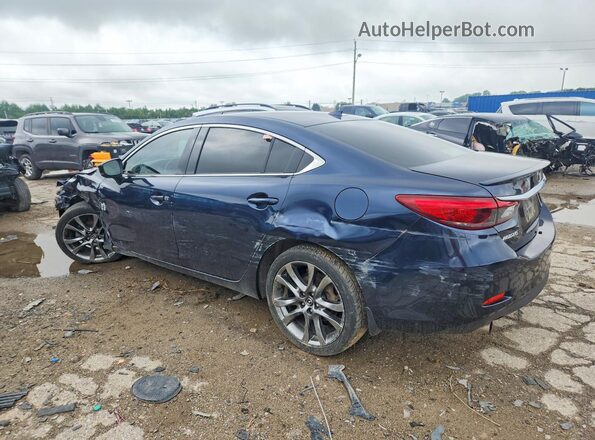 JM1GL1X51H1143641 2017 MAZDA 6 Blue Trasero izquierdo