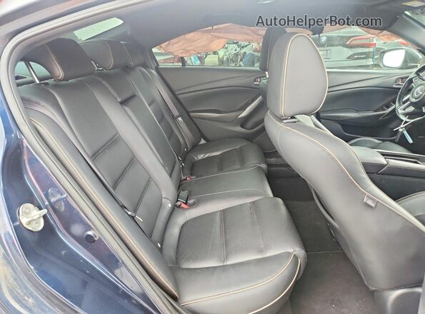 JM1GL1X51H1143641 2017 MAZDA 6 Blue Вид задніх сидінь