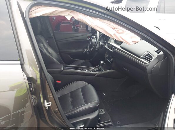 JM1GL1X52H1109630 2017 MAZDA 6 Коричневый Вид салона спереди