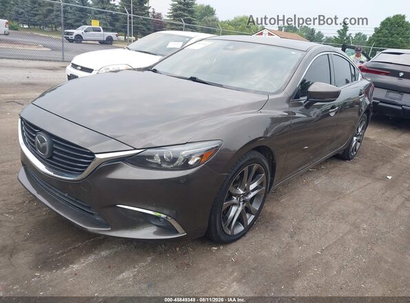 JM1GL1X52H1109630 2017 MAZDA 6 Коричневый Передняя левая четверть