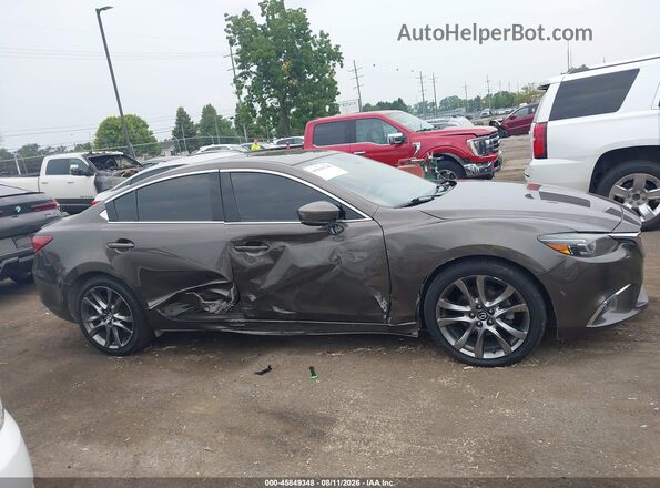 JM1GL1X52H1109630 2017 MAZDA 6 Коричневый Вид задней части салона