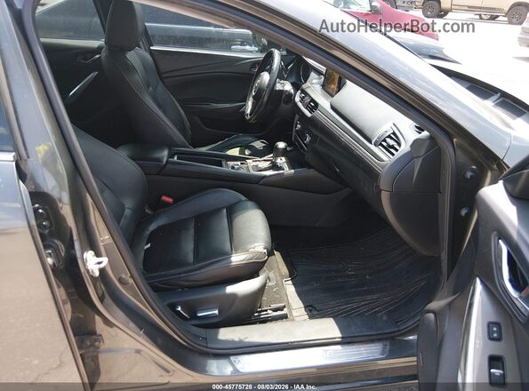 JM1GL1X55H1112246 2017 MAZDA 6 Gray Widok wnętrza z przodu