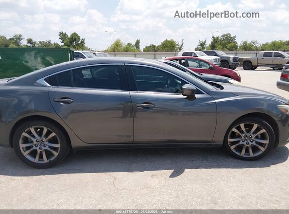 JM1GL1X55H1112246 2017 MAZDA 6 Gray Widok wnętrza z tyłu