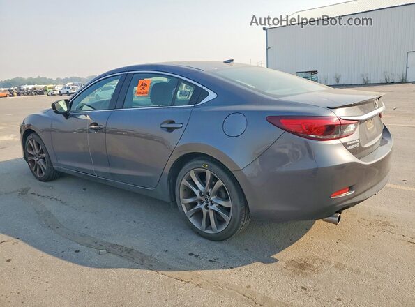 JM1GL1X56H1145692 2017 MAZDA 6 Charcoal Задня ліва чверть