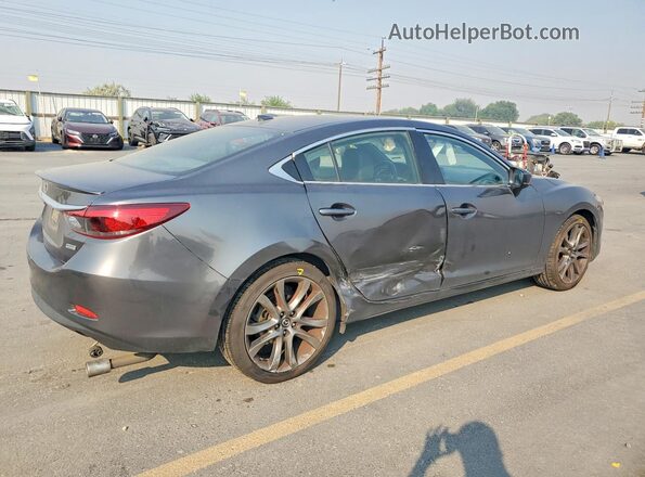 JM1GL1X56H1145692 2017 MAZDA 6 Charcoal Задня права чверть