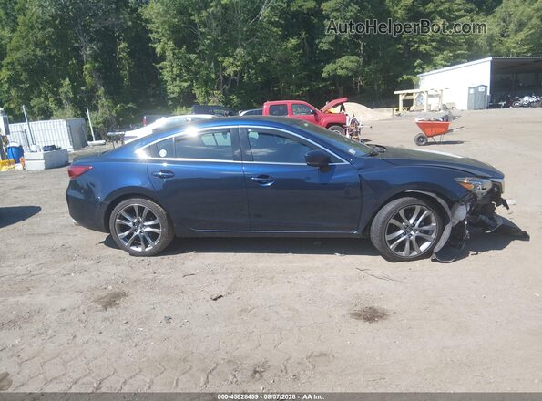 JM1GL1X56H1152688 2017 MAZDA 6 Blue Widok wnętrza z tyłu