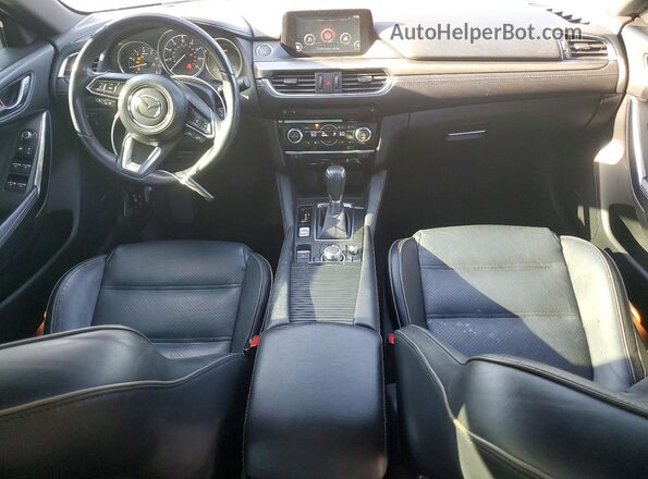 JM1GL1X57H1153784 2017 MAZDA 6 Charcoal Widok deski rozdzielczej
