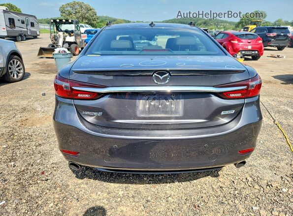 JM1GL1XY7J1315669 2018 MAZDA 6 Gray უკანა ხედი