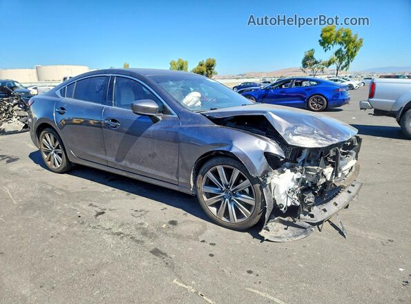 JM1GL1XY8L1514037 2020 MAZDA 6 Charcoal Front right